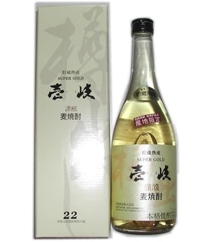 Amazon.co.jp: 玄海酒造 麦焼酎 22度 壱岐 スーパーゴールド 720ml 12